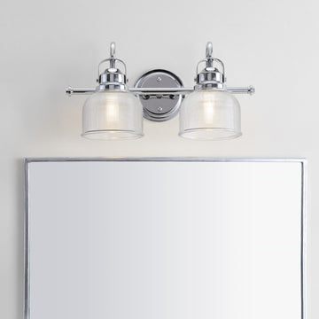 Virginia Metal/Glass LED Vanity Light - JONATHAN Y